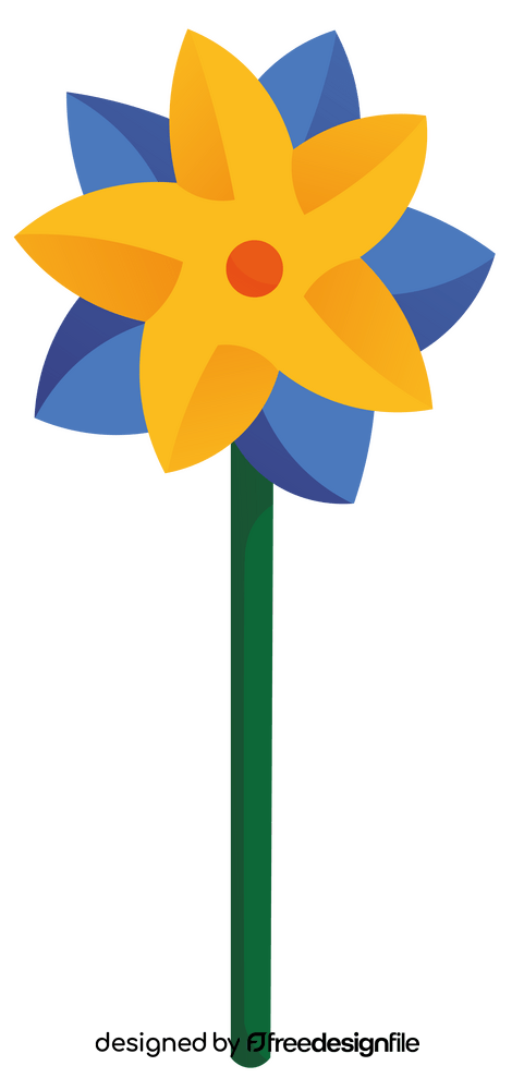 Pinwheel flower clipart