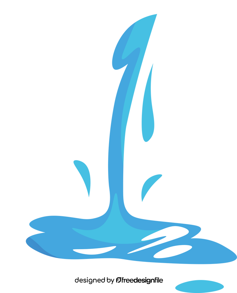 Pouring Water flow clipart