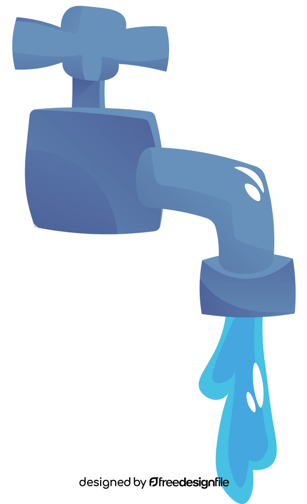 Pouring Water tap clipart