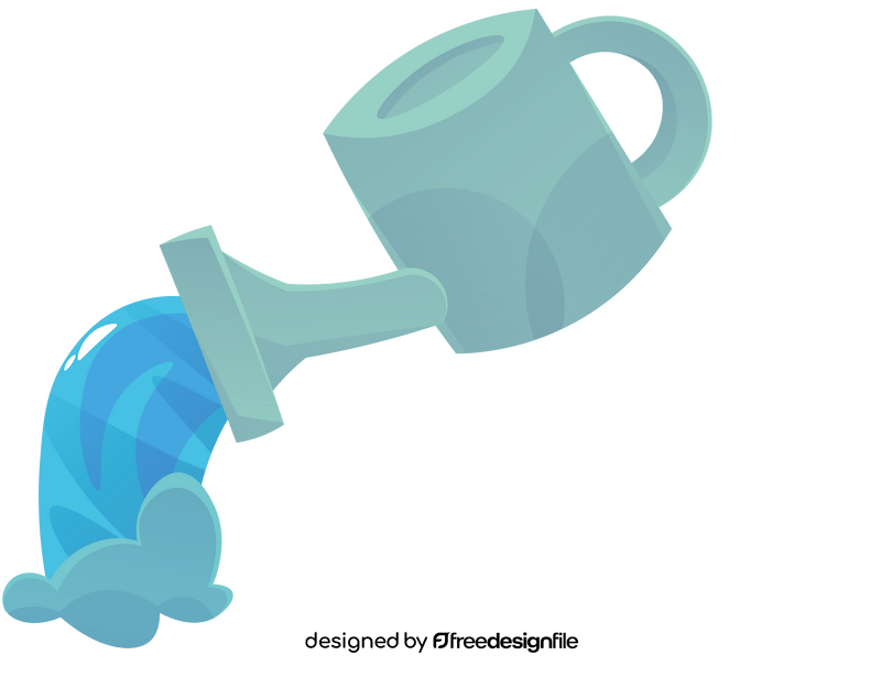 Pouring Water cartoon clipart