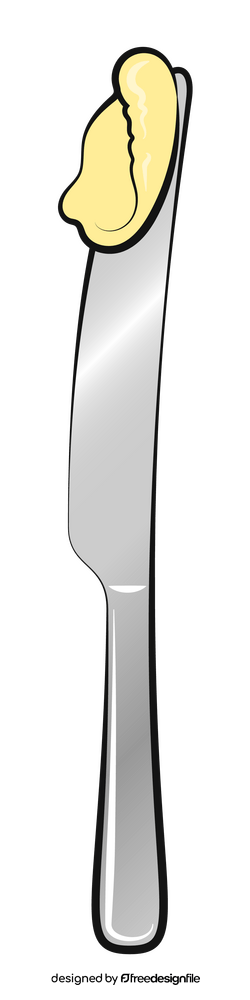 Butter knife clipart