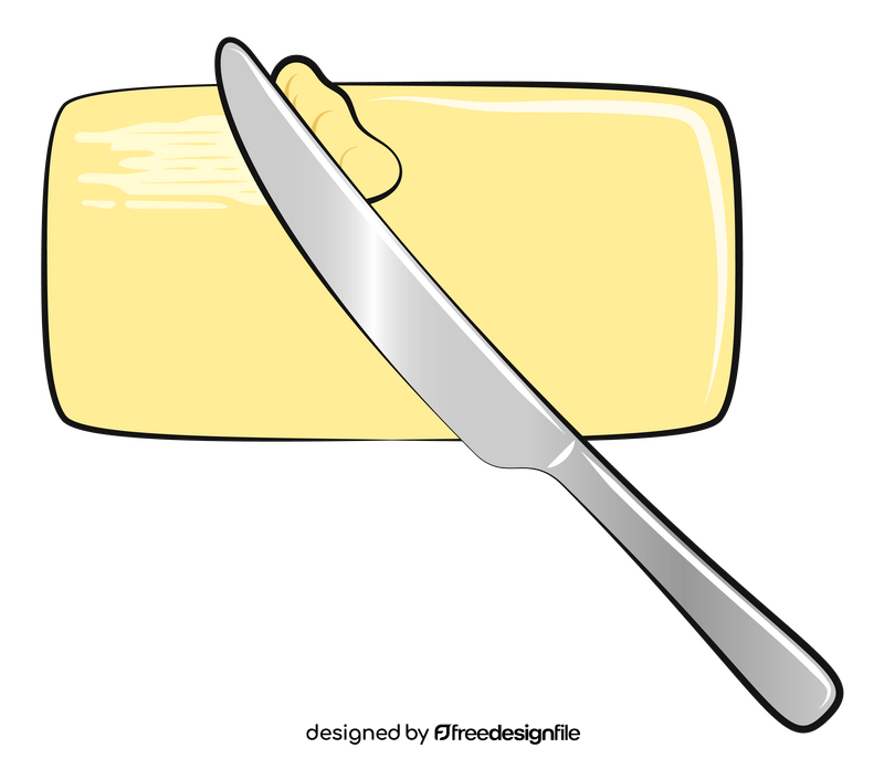 Butter knife clipart