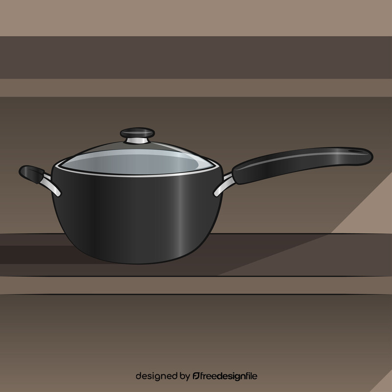 Cooking pot vector