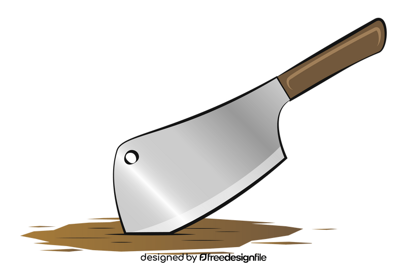 Cleaver knife clipart