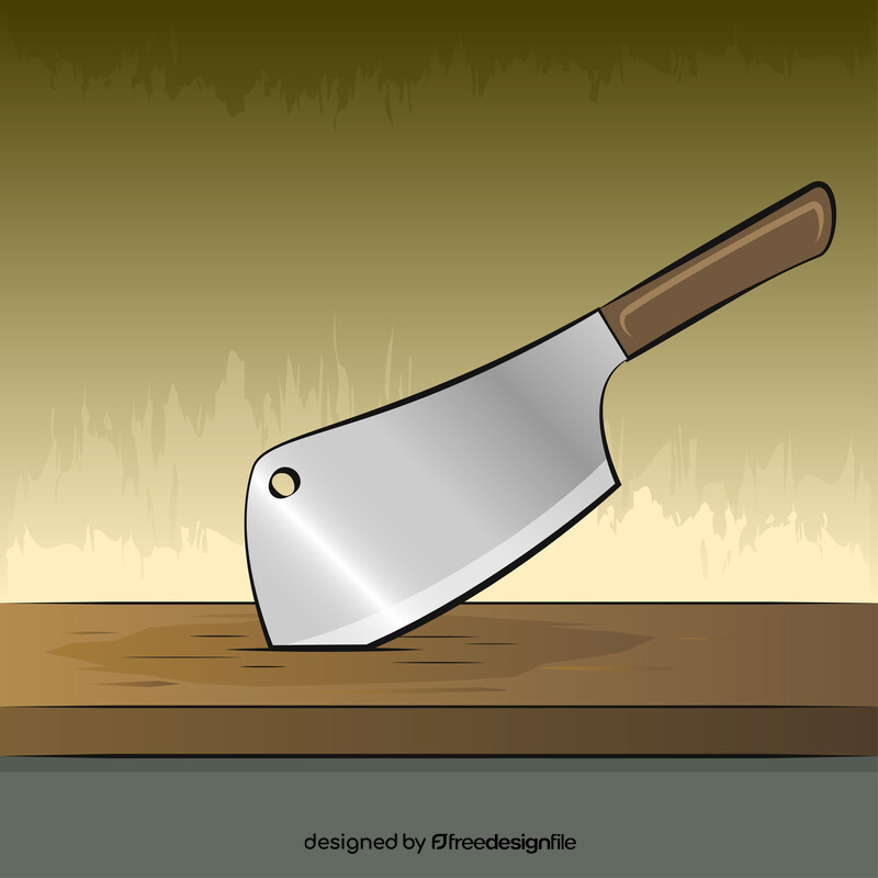 Cleaver knife vector