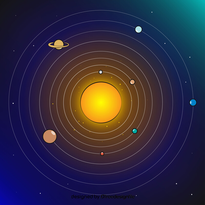 Solar system vector