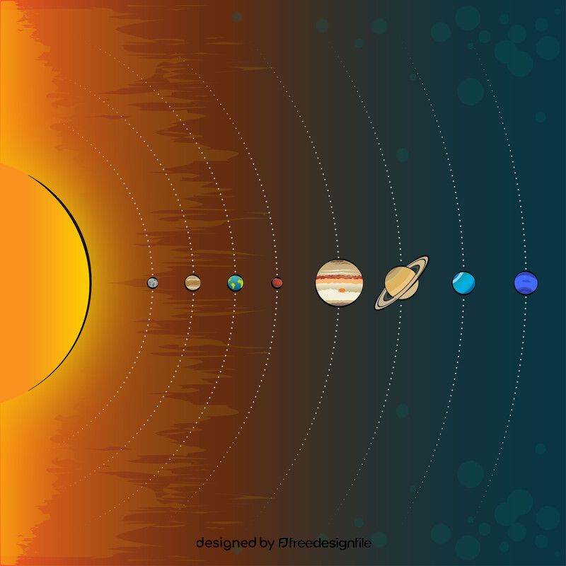 Solar system vector