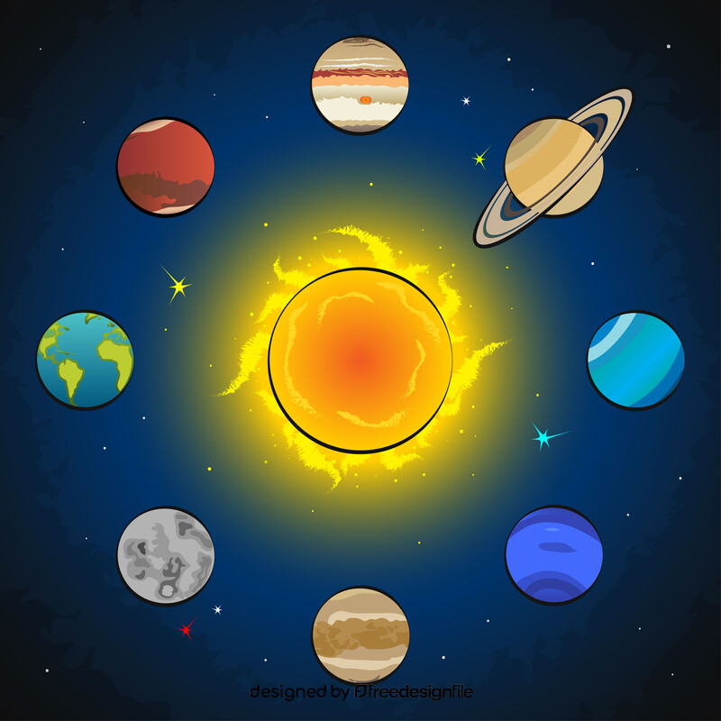 Solar system vector