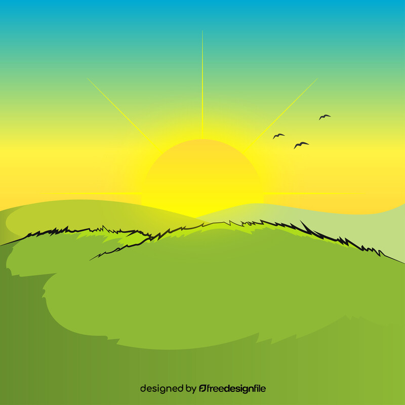 Sunrise vector