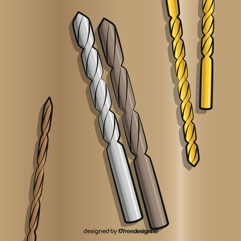 Drill bits vector