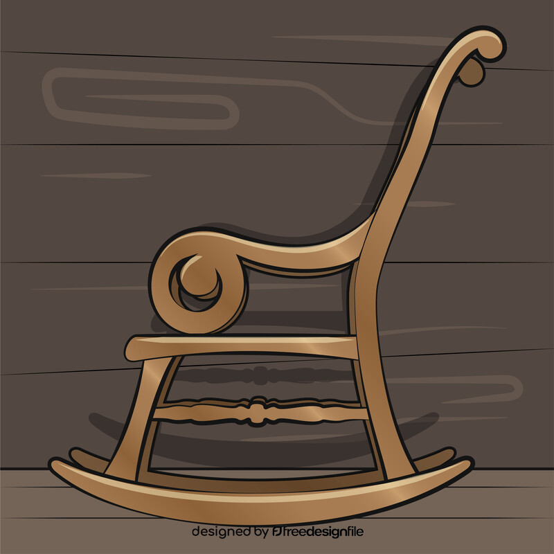 Rocking chair vector