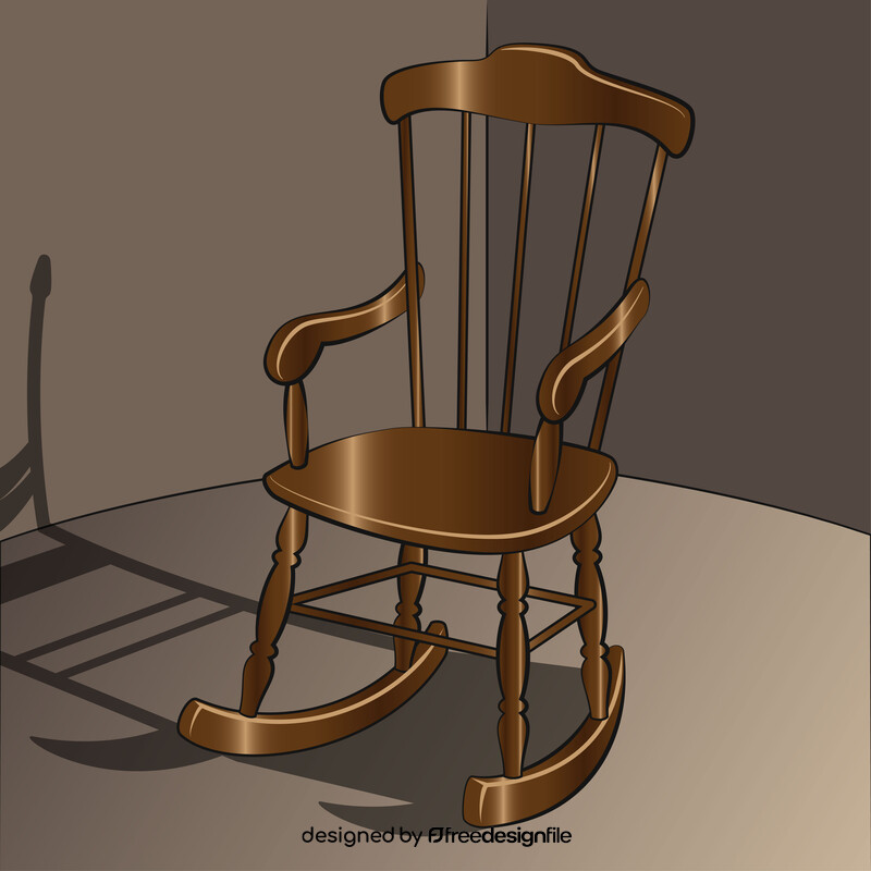 Rocking chair vector