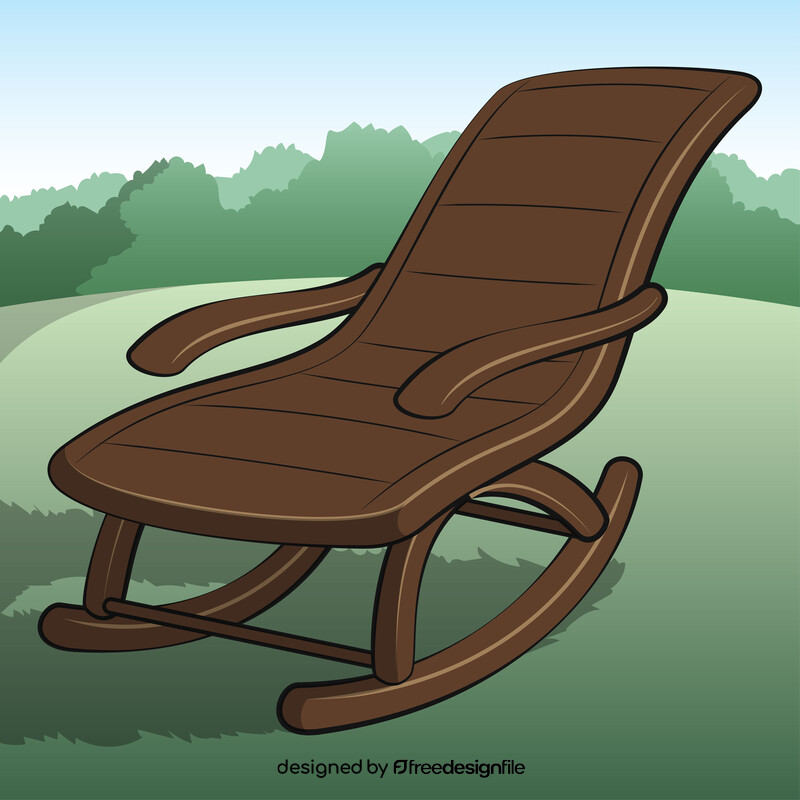 Rocking chair vector