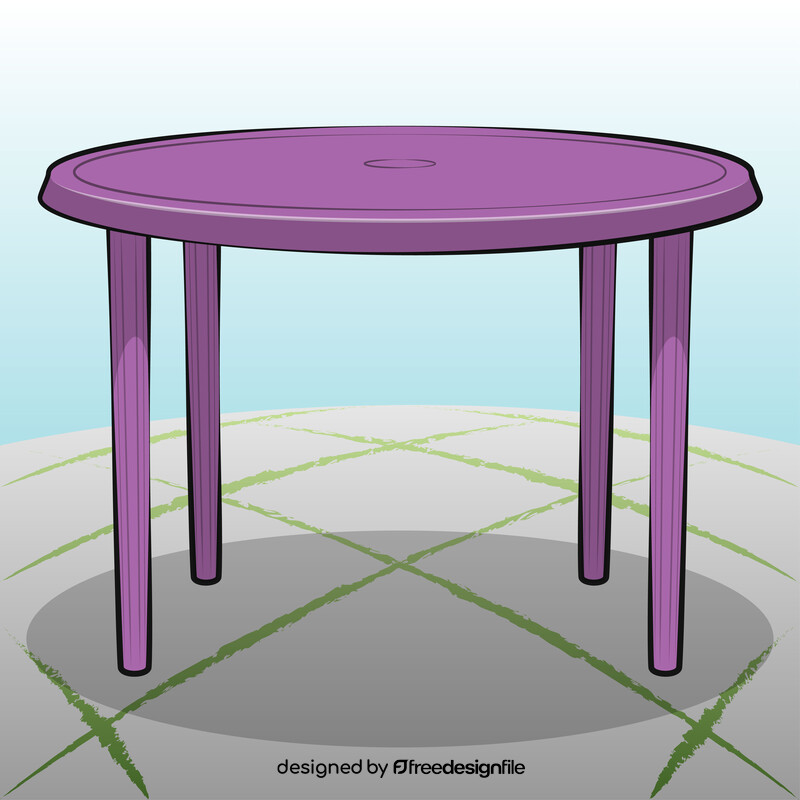 Round table vector