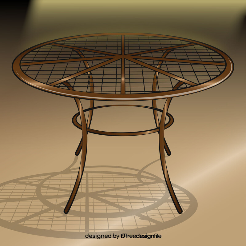 Round table vector