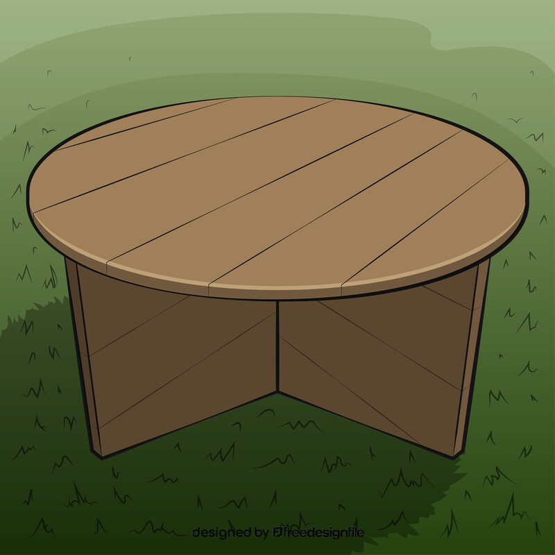 Round table vector