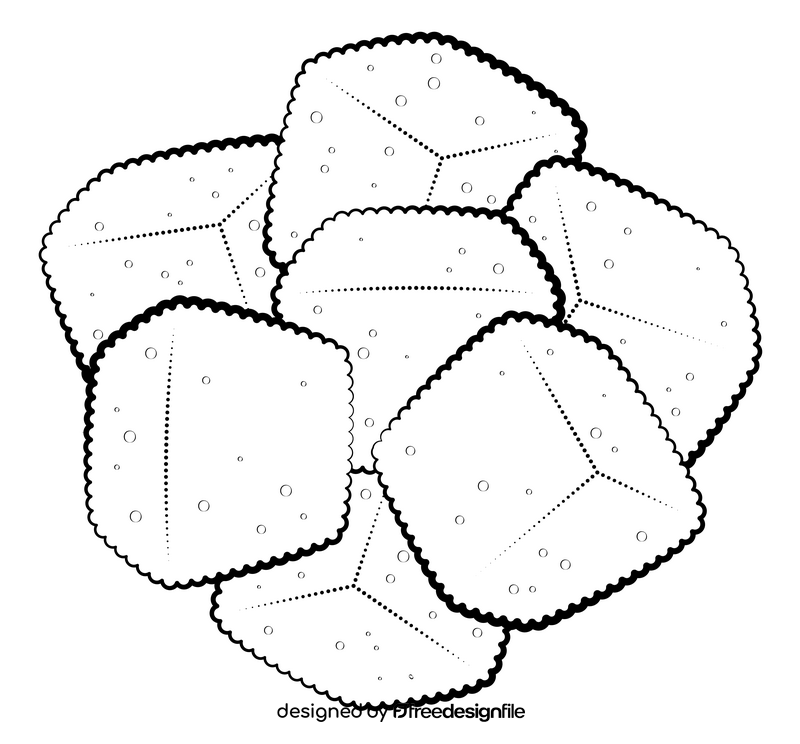 Sugar cubes drawing black and white clipart