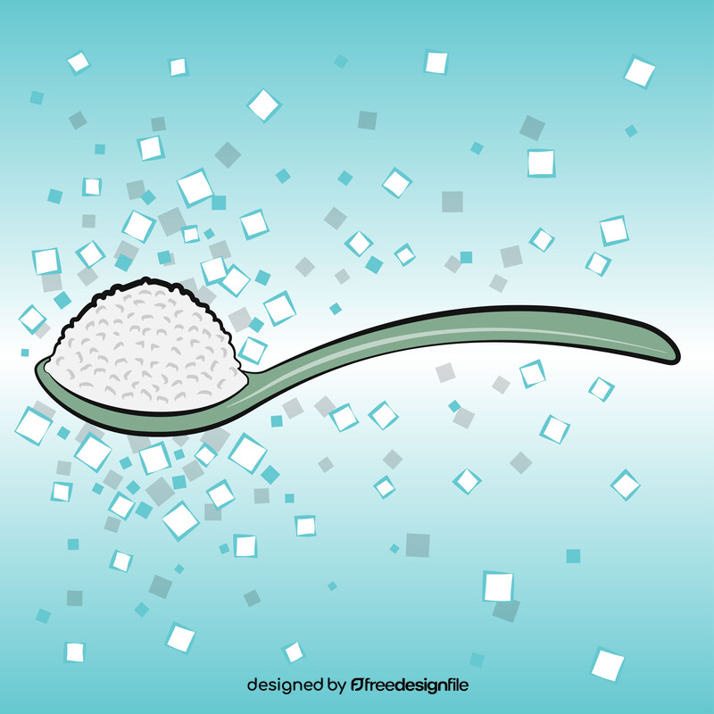 Sugar spoon vector