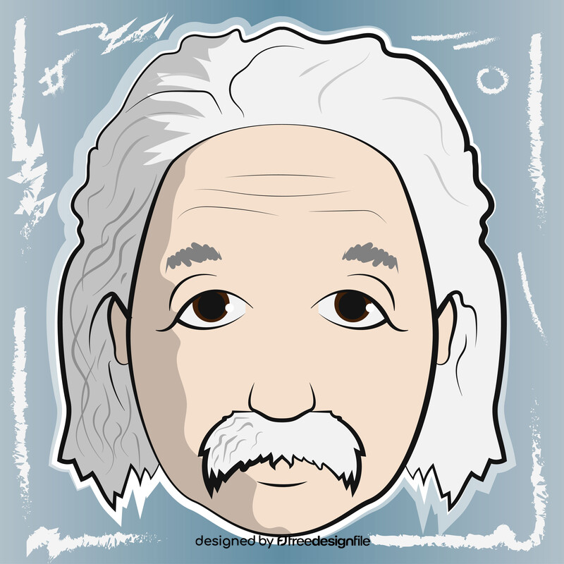 Albert einstein drawing vector