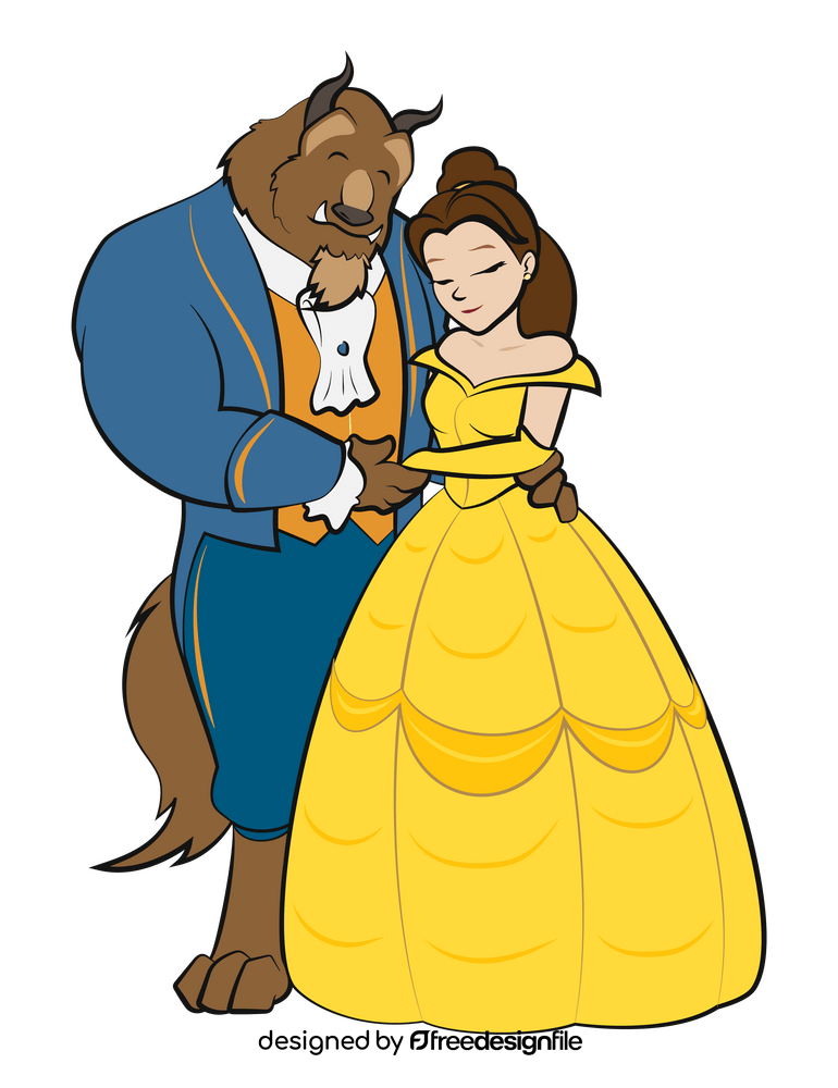 Beauty and the beast clipart