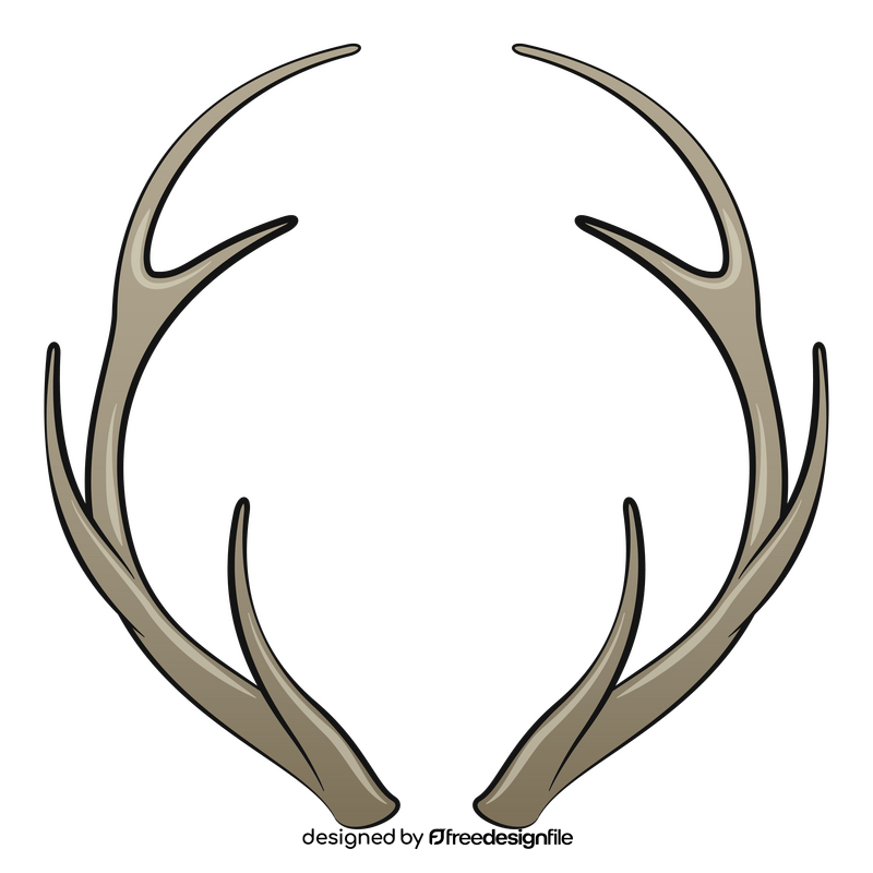 Deer antlers clipart