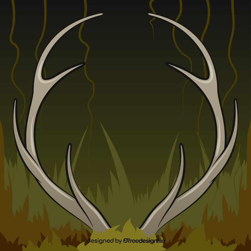 Deer antlers vector