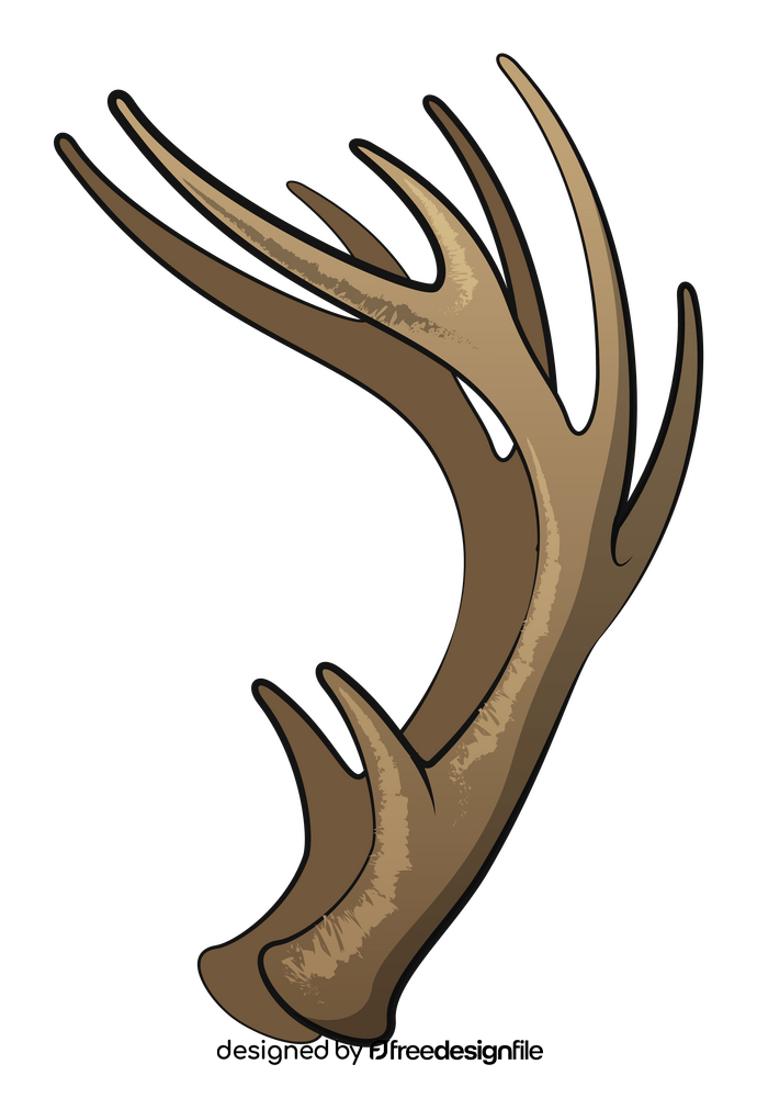 Deer antlers clipart