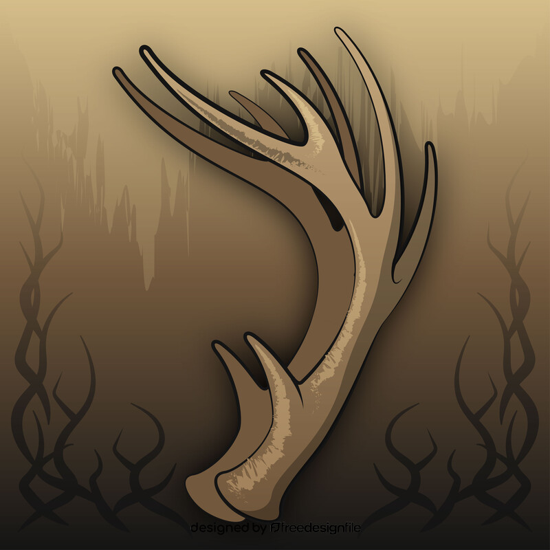 Deer antlers vector