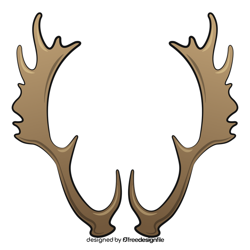 Deer antlers clipart