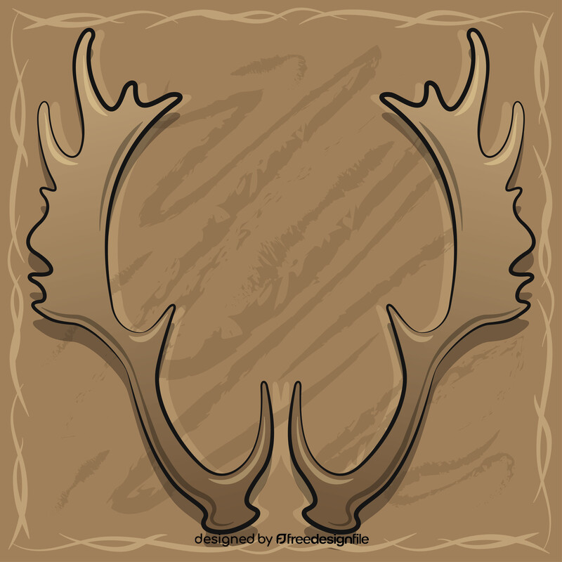 Deer antlers vector