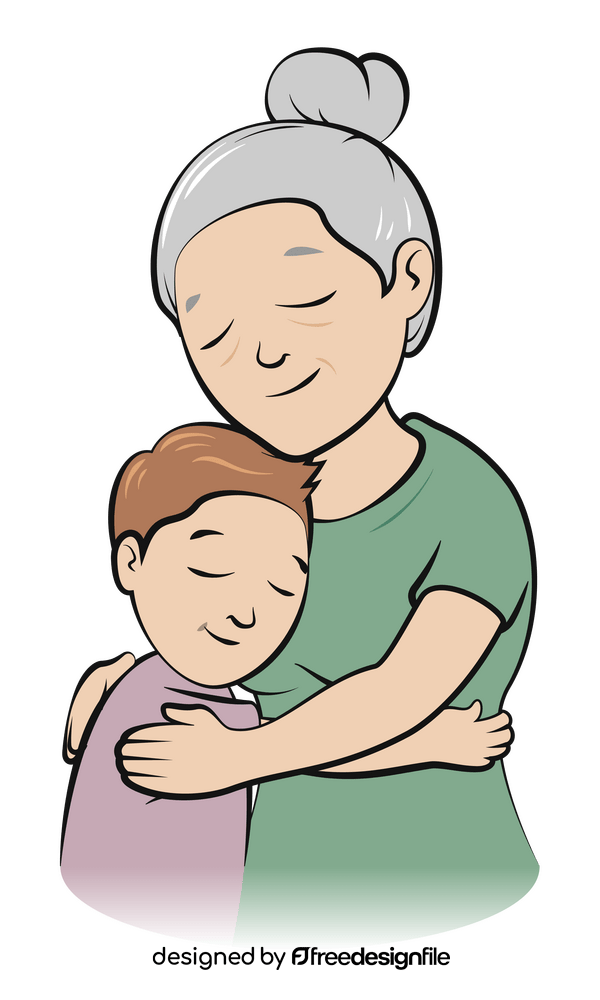 Grandparents day drawing clipart