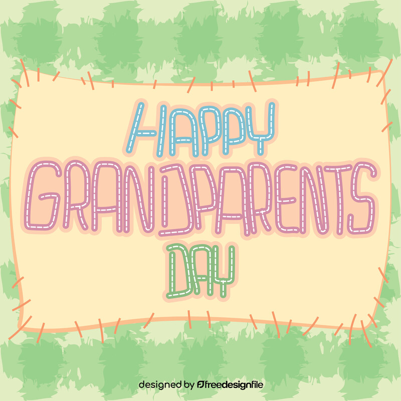 Grandparents day vector