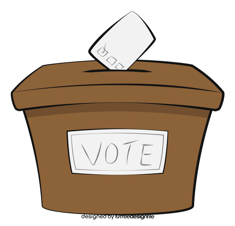 Vote ballot box clipart