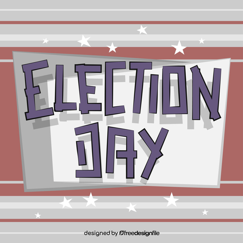 Vote election day vector