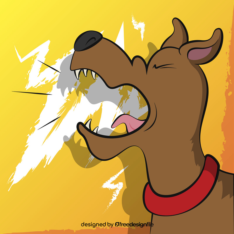 Dog barking vector