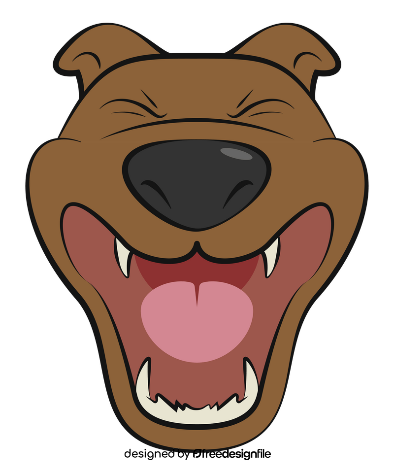 Dog barking clipart