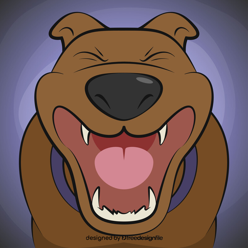 Dog barking vector