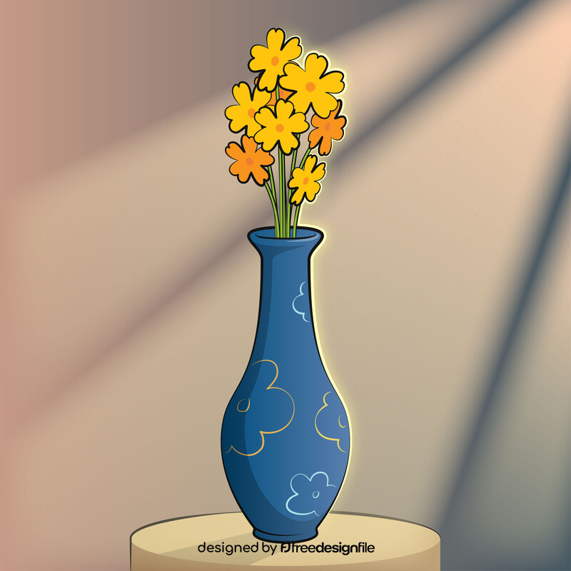 Flower vase vector