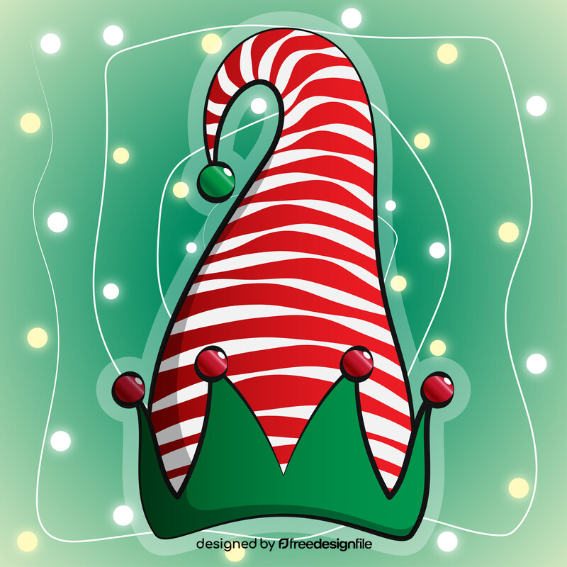 Elf hat vector