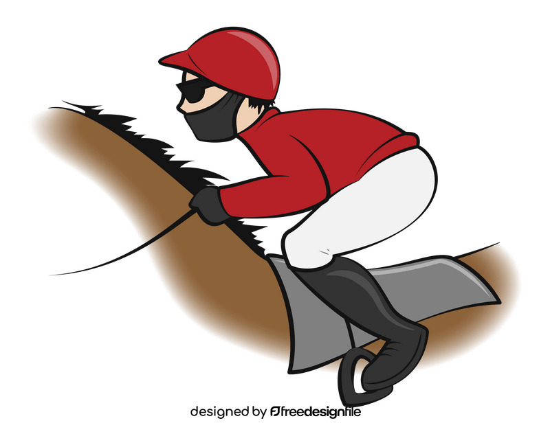 Horse Racing Jockey drawing clipart