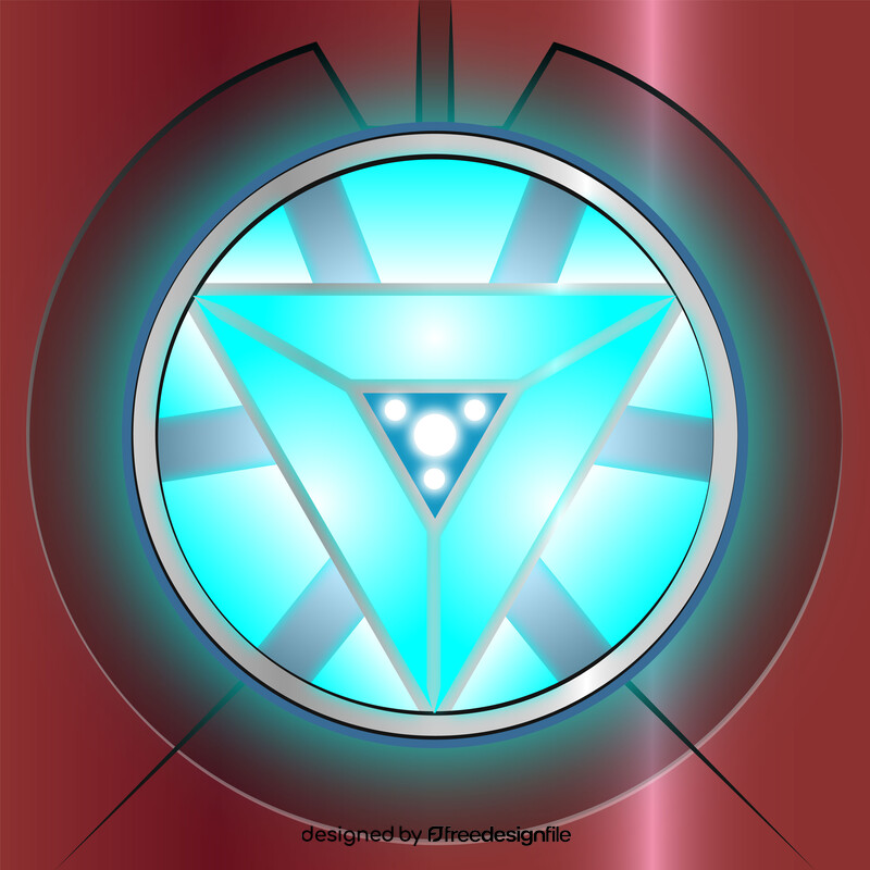 Iron man heart vector