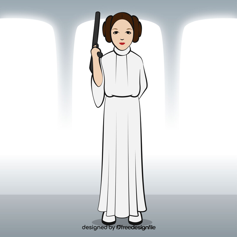 Princess leia vector