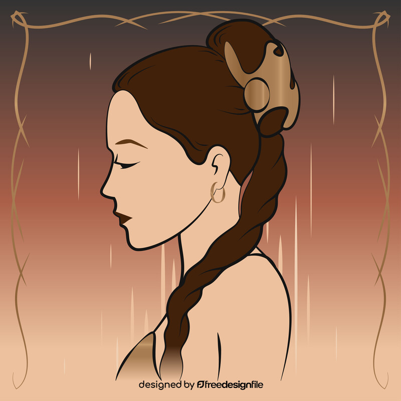 Princess leia vector