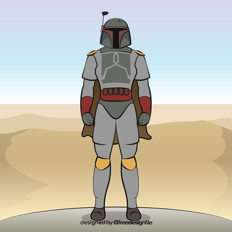 Star wars boba fett vector