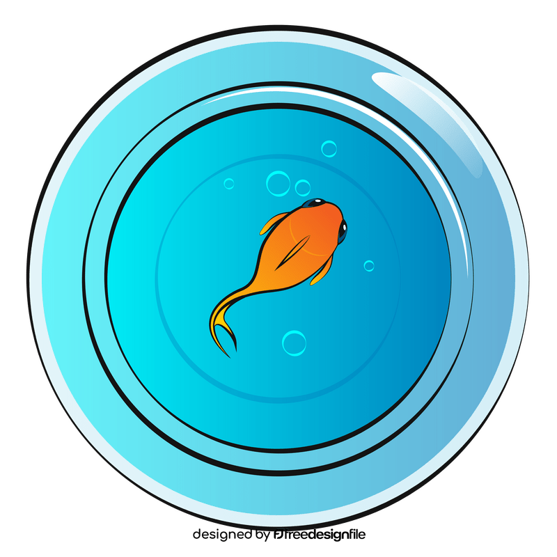 Fish bowl clipart