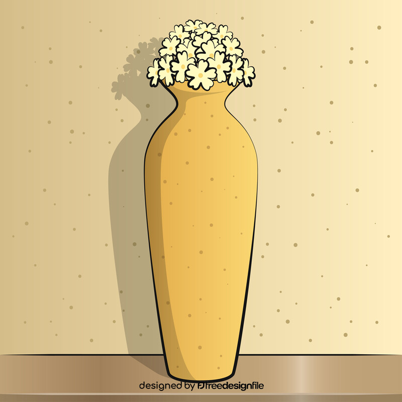 Flower vase vector