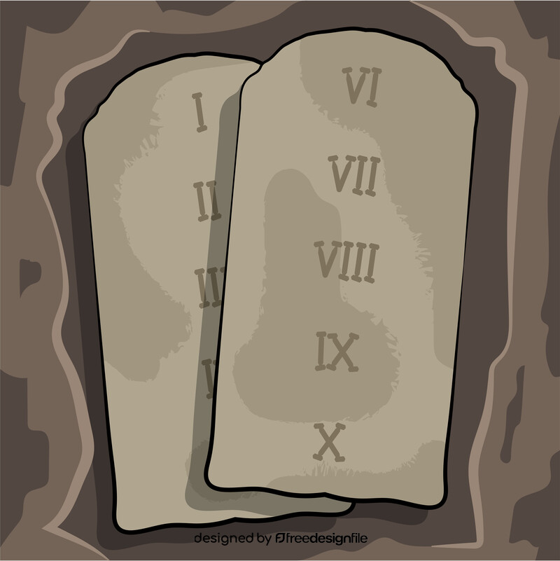 Ten commandments vector