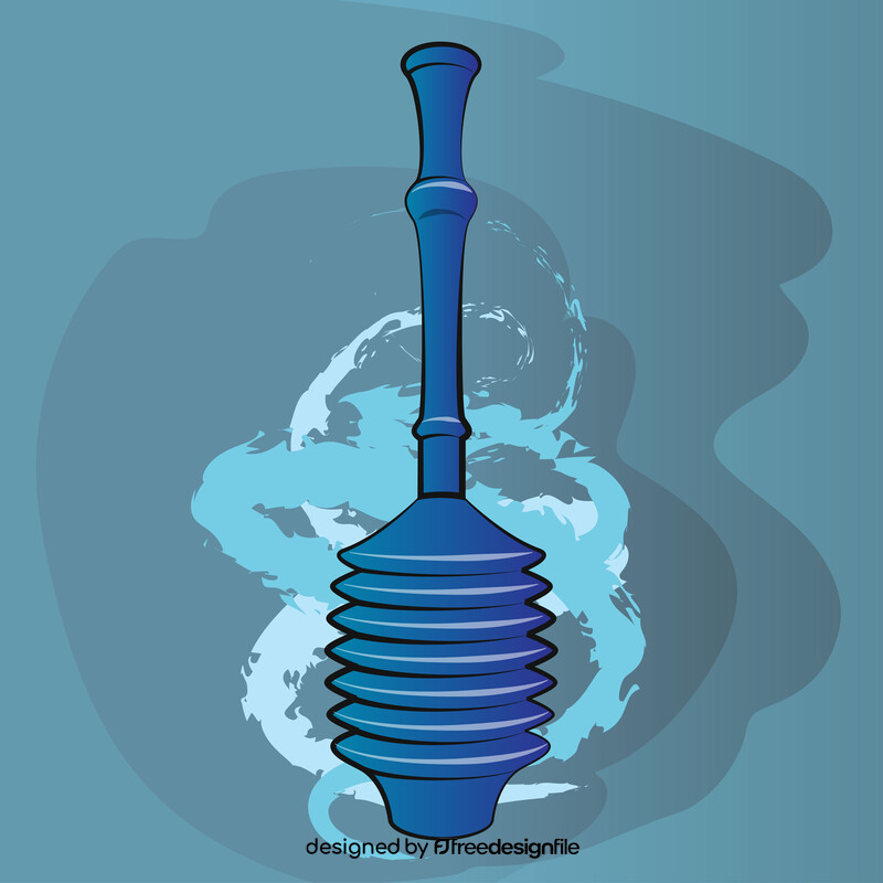 Toilet plunger vector