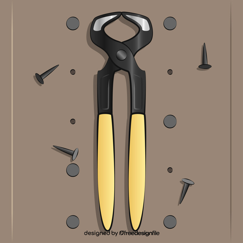 Pliers drawing vector