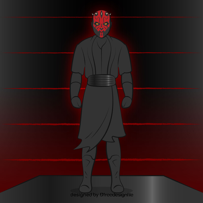 Star wards darth maul vector